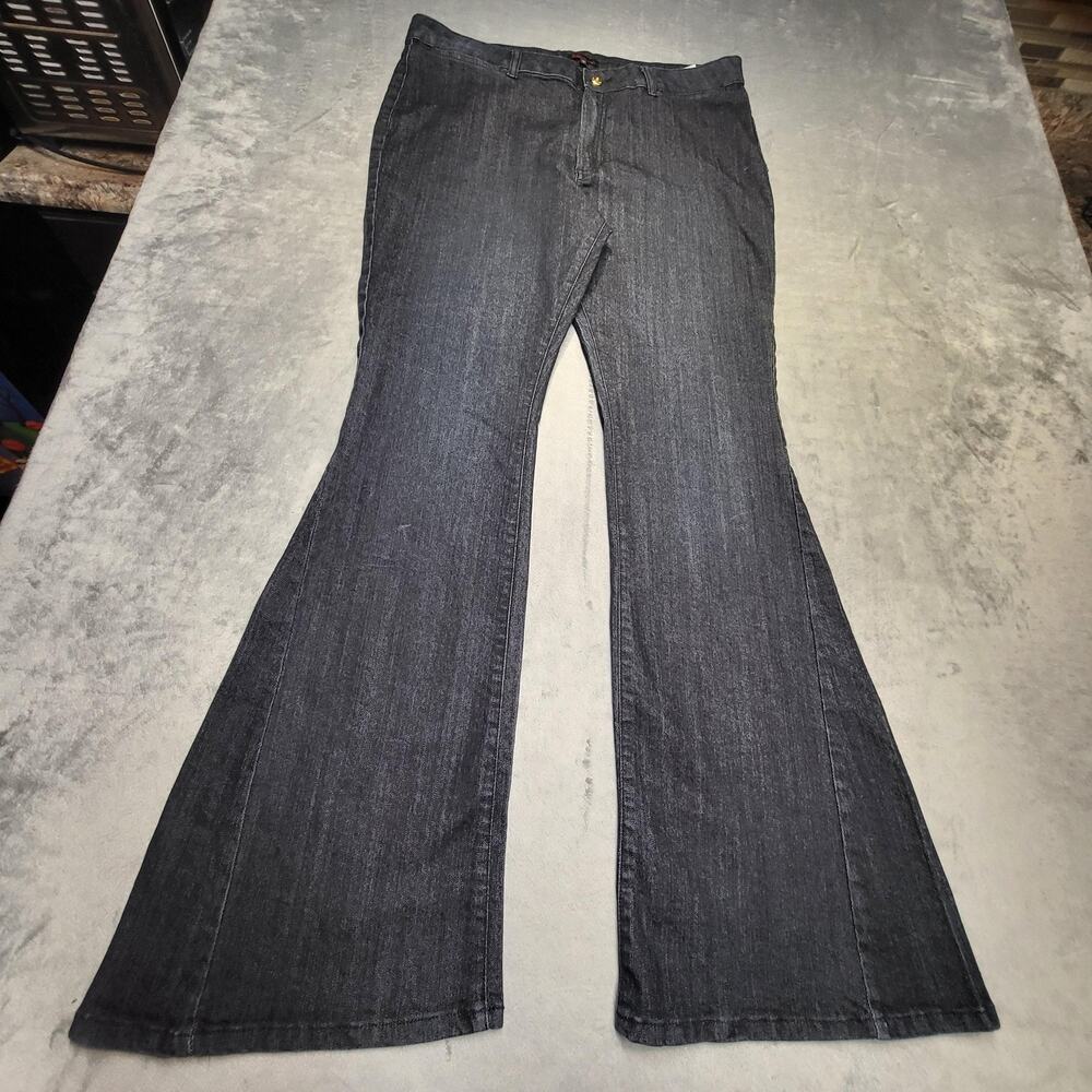 Sofia By Sofia Vergara Jeans Womens 16 Blue Flared Rinse Wash Stretch Pockets